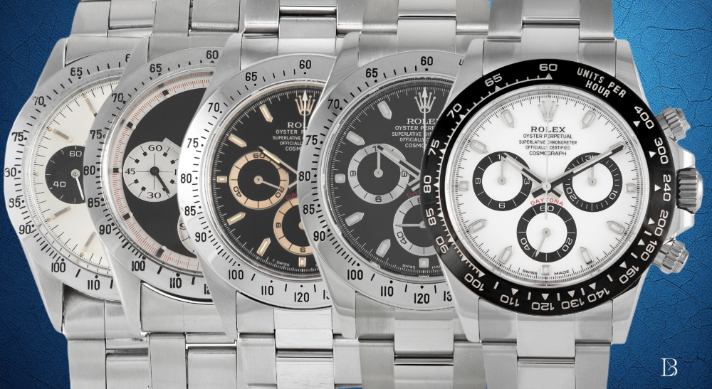Five steel Daytonas