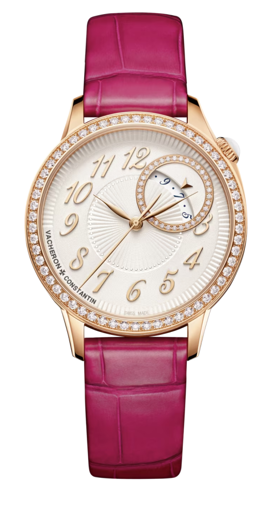 Égérie watch with fuchsia strap